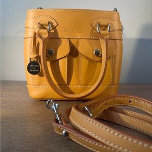 Dooney & Bourke Tan Alto Leather Mini Satchel with strap
